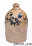 S. D. Kellogg, S. D. KELLOGG / WHATELY, Massachusetts Stoneware Jug, c1851-53, c1851-53, Stoneware