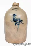 Norton & Fenton, NORTON & FENTON / East Bennington, Vt. Stoneware Rabbit Jug, c1845, c1845, Stoneware