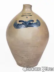 L. Norton, L. NORTON / BENNINGTON, Vermont Stoneware Jug, circa 1830, circa 1830, Stoneware