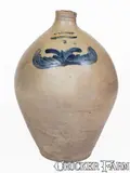 L. Norton, L. NORTON / BENNINGTON, Vermont Stoneware Jug, circa 1830, circa 1830, Stoneware
