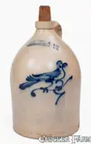 J. Norton & Co., J. NORTON & CO. / BENNINGTON, VT Stoneware Bird Jug, c1860