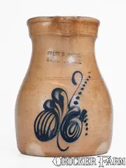 Frank B. Norton, FRANK B. NORTON / WORCESTER, MASS. Stoneware Pitcher, circa 1880, Stoneware