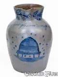 Industry Must Prosper, The Philadelphia Bee Hive Pitcher: "Industry Must Prosper / Most Glorious News for the Bee Hive", circa 1830, Stoneware