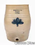 I. Seymour Troy Factory, Rare I. SEYMOUR / TROY FACTORY Stoneware Water Cooler, c1830-52, c1830-52, Stoneware