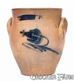 Mason & Russel, MASON & RUSSEL / CORTLAND, NY Stoneware Jar, c1835-39, c1835-39, Stoneware