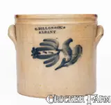 C. Dillon & Co., C. DILLON & CO. / ALBANY Stoneware Crock, c1835-36, c1835-36, Stoneware