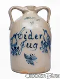 New York Stoneware Co., Exceptional Gallupville, NY Advertising Cider Jug by NEW YORK STONEWARE CO. / FORT EDWARD, circa 1875, Stoneware