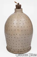 J.J. Lawlor, Rare J. J. LAWLOR / ALBANY, NY Stoneware Lye Jug, circa 1870, Stoneware