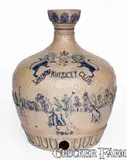 John P. Sheehan & Co., Fine JOHN P. SHEEHAN & CO. / UTICA, NY Cooler w/ Polo Scene for LONDON WHISKEY CLUB, late 19th century, Stoneware