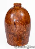 John Bell, JOHN BELL / WAYNESBORO Redware Jug w/ Sponged Manganese Decoration, circa 1850-1880, Redware