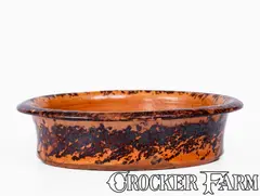 JOHN W. BELL / Waynesboro, Pa. Glazed Redware Dish by John W. Bell, late 19th century, Redware, sold Aug 2025