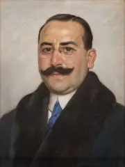 Osmar Schindler, Portrait Of A Man, Possibly A Self Portrait, 1922, Pastel on card