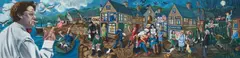 Dylan Thomas And The Characters From 'Under Milk Wood' by Carl F. E. Hodgson Ba, Oil on canvas Unframed, sold Jul 2025