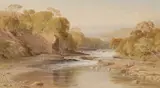 George Arthur Fripp, Force On Upper Swaledale At Keld, Yorks, Watercolour