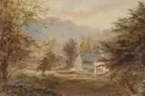 Edward Arden, Lakeland Valley With Farmstead, Watercolour
