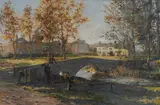 Roger Inman, View Of Linton In Wharfedale, Yorkshire, Oil on canvas