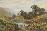 John Wilson Hepple, River Landscape, Watercolour