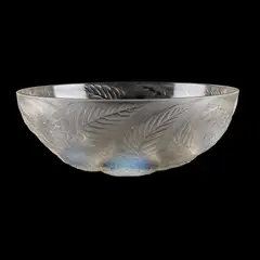 René Lalique, René Lalique (French, 1860-1945), A 'Dahlias' Bowl, Designed 1921, glass, moulded R LALIQUE FRANCE