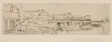 Elizabeth Blackadder, Venice, pencil Etching