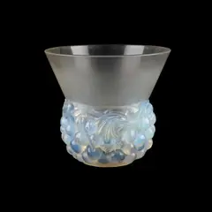 René Lalique (French, 1860-1945), A 'Cerises' Vase, Designed 1930 by René Lalique, glass, stencilled R, sold May 2025