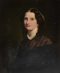 Charles V. Bond, Portrait Of A Lady, Oil on canvas