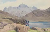William Heaton Cooper, A Quiet Spring Day, Blea Tarn, Lake District, Watercolour