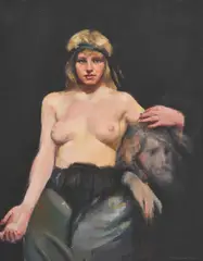 Robert Lenkiewicz, Alice, Oil on canvas