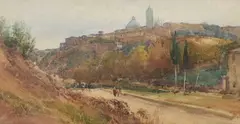 Reginald Arthur, View Of Siena, Italy, Watercolour