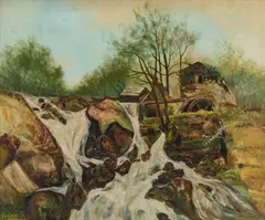 Lucy Thornton, Pandy Mill, Betws-Y-Coed, Oil on canvas
