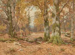 Ralph William Bardill, Woodland Landscape, Watercolour