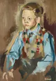 Portrait Study Of A Boy by Peter Barrie Gross P.p.r.b.s.a, Oil on canvas, sold Mar 2025