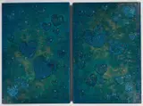 Caroline Shotton, Devotion, A Diptych, Mixed media on canvas