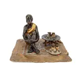 Franz Bergman, A Cold-Painted Bronze Group, sculpture