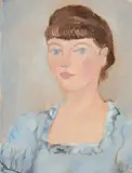 Herman Flesche, Portrait Of A Lady, Oil on canvas, unframed