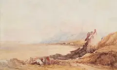 Thomas Miles Richardson, Cottages By The Sea, Watercolour