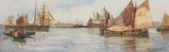 Thomas Bush Hardy, Entrance To The Grand Canal, Venice, Watercolour