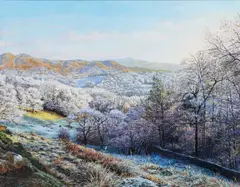 Stephen Warnes, New Years Day, Looking Towards Elterwater, Lake District, Oil on canvas