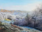 Stephen Warnes, New Years Day, Looking Towards Elterwater, Lake District, Oil on canvas