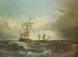 Johan Jacob Bennetter, Skibbrudd, Olje på lerret