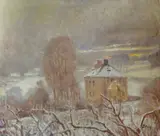 Karl Edvard Diriks, Hovedbygning i kveldslys
