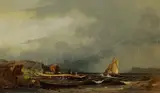 Amaldus Nielsen, Losbåt ved havn