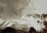 Peder Balke, Opprørt sjø, Olje på plate