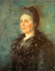 Gyda Gram, Dameportrett, 1903, Olje på lerret