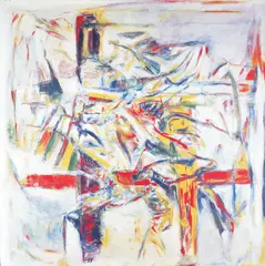 Jens Johannessen, Flora og maleren på parnasset, 1965, Olje på lerret