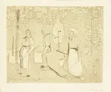 Edvard Munch, Berliner Tiergarten, Radering