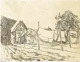 Edvard Munch, Tøitørk / Vask i Travemunde, Radering
