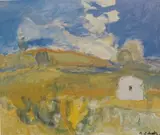Alexander Schultz, Landskap med hus