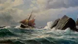 Lauritz Haaland, Skute ved kyst