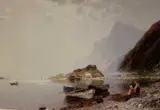 Anton Rasmussen, Kvinne og barn i fjordlandskap