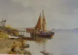 Nils Hansteen, Fiskere i havn
